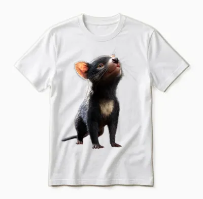 Tasmanian Devil Marsupial Tasmania Cute Prey Devil Unisex T-Shirt - White