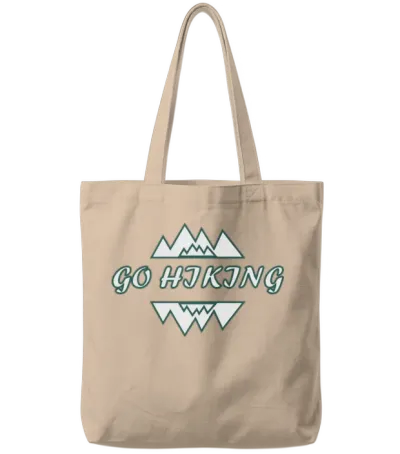 Take a Hike, Hiking Lover, Adventure, Nature. Tote Bags - Natural