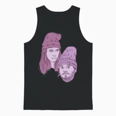 Hila and Ethan from H3h3productions Unisex Tank Top - Black