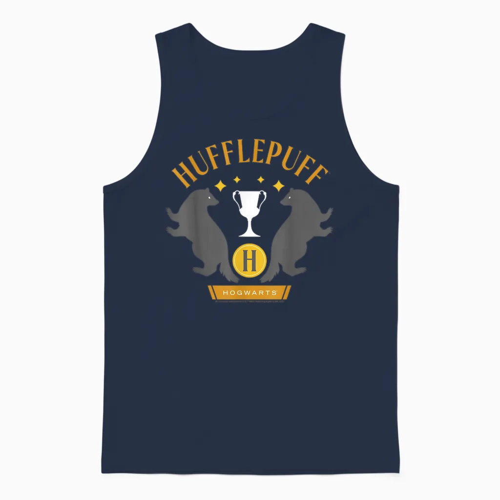 Harry Potter New Design 2025 Hufflepuff Pride Unisex Tank Top in Navy