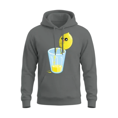 Lemon Lemonade Pee Unisex Hoodie - Graphite Heather