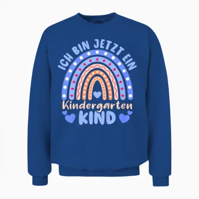 Kinder Ich Bin Jetzt Ein Kindergartenkind Einschulung 2026 Unisex Sweatshirt - Royal