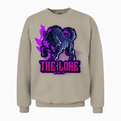 The Lone Wolf Unisex Sweatshirt - Sand