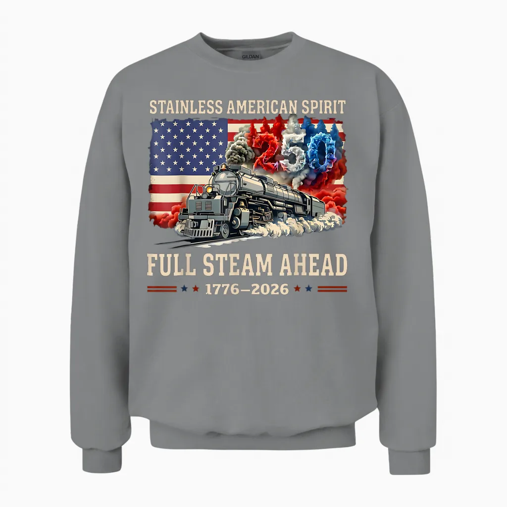 Big Boy 4014 Vintage 250 Steam Locomotive Railroad Train Unisex Sweatshirt in Sport Grey