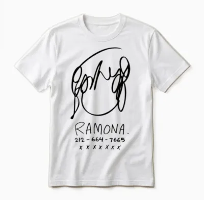 Ramona Flowers Unisex T-Shirt - White