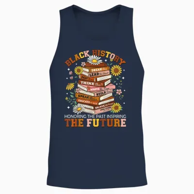 Black History Month Black Leaders African American Teachers Unisex Tank Top - Navy