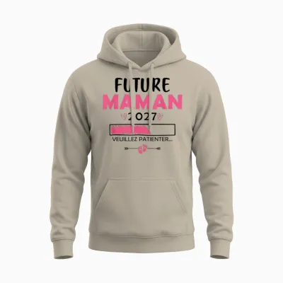 Annonce Grossesse Unisex Hoodie - Sand