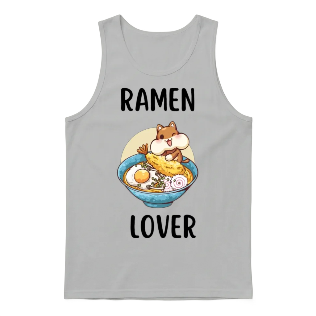 Ramen Lover Unisex Tank Top - Ash