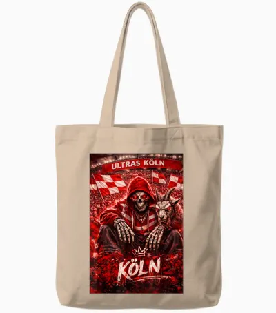 Köln T-Shirt Kölner Ultras Tradition Herren Südkurve Kölle Tote Bags - Natural