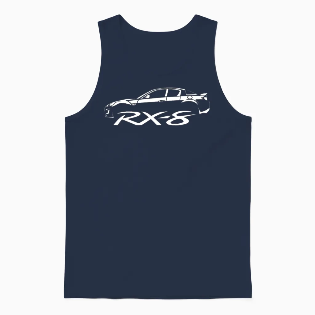 Mazda Rx-8 Sports Car Cars & Muscle Gift Unisex Tank Top in Navy
