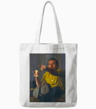 Funny Political Meme of Jd Vance Smoking and Pointing Finger Jd Vance Tote Bags - White