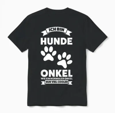 Rich Bin Hunde Onkel Frau Ein Normaler Hund Onkel Unisex T-Shirt - Black