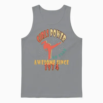 1974 Vinatge Girls Power Birthday Unisex Tank Top - Sport Grey