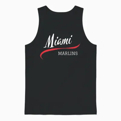 Marlins Retro Unisex Tank Top - Black