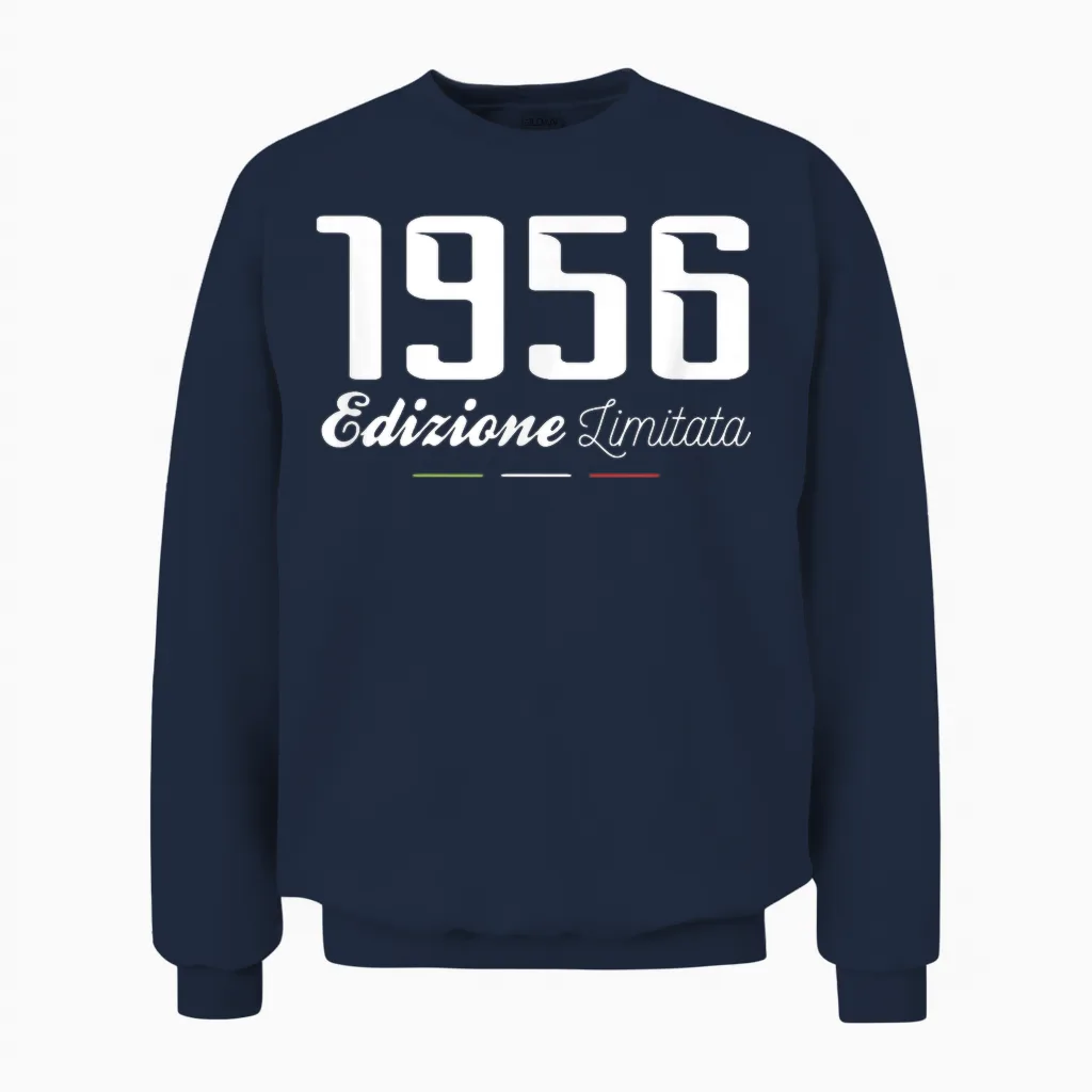 1956 Limitierte Auflage 68 Jahre Geburtstag Unisex Sweatshirt in Navy