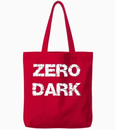 Zero Dark Logo Tote Bags - Red