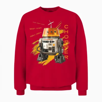 Star Wars Ahsoka Rebels Chopper Droid Speak Wah Wah Wah Unisex Sweatshirt - Red