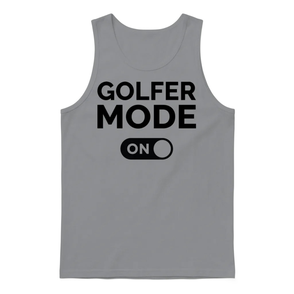 Golfer Mode On โ Golf Gift Unisex Tank Top - Sport Grey