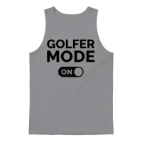 Golfer Mode On — Golf Gift Unisex Tank Top - Sport Grey – 1