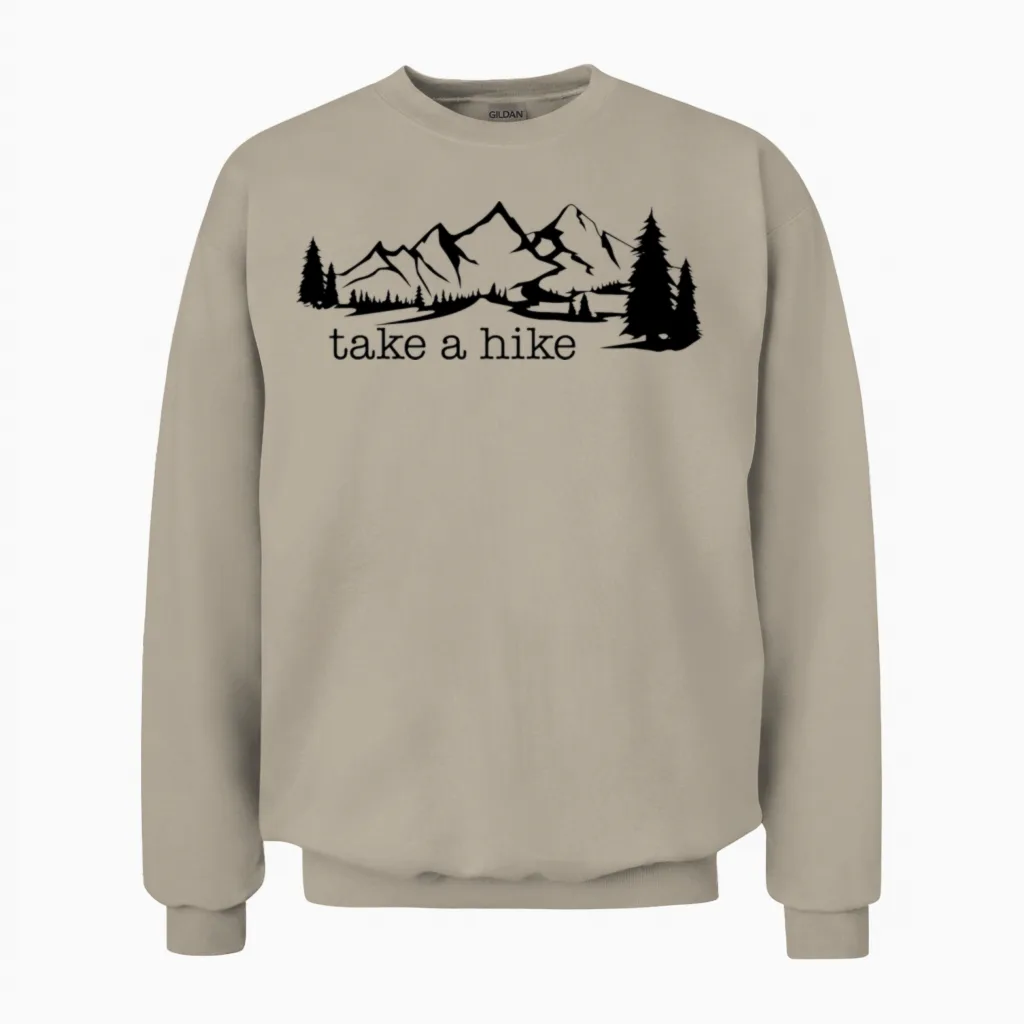 Take a Hike - Hiking & Outdoors Unisex Sweatshirt in Sand