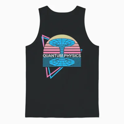 Quantum Physics Retro Unisex Tank Top - Black