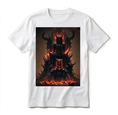 Hell's Ruler & Demon Dog Unisex T-Shirt - White