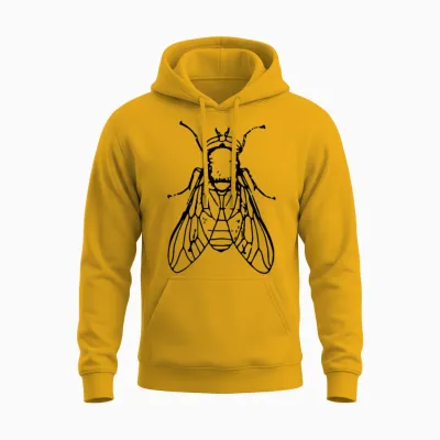 Fly Insect Unisex Hoodie - Gold