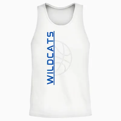 Wildcats Basketball Unisex Tank Top - White