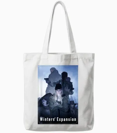 Resident Evil Village Winters' Expansion T-Shirt, Black, S Tote Bags - White