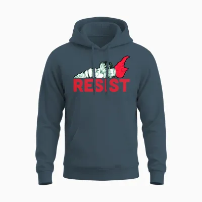 Resist Unisex Hoodie - Dark Heather