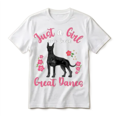 Great Dane Dog Great Dane Lover Unisex T-Shirt - White
