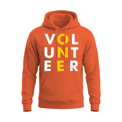 One Volunteer Funny Unisex Hoodie - Orange
