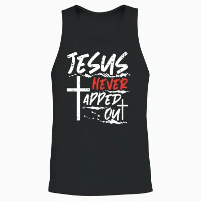 Wrestling Jesus Never Tapped Out Christian Unisex Tank Top - Black