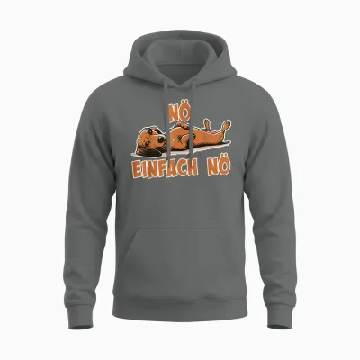 Nö Teckel Funny Cool Saying for Girls & Boys Dachshund T-Shirt, Black Unisex Hoodie - Graphite Heather