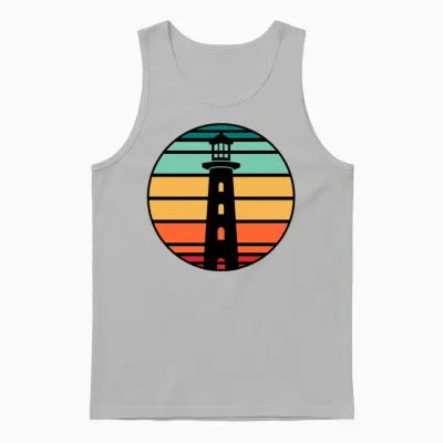 Funny Lighthouse Gift Unisex Tank Top - Ash