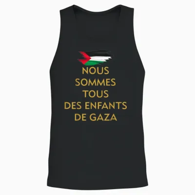 We Are All Children of Gaza Pro Palestine Activist T-Shirt, Black, S Unisex Tank Top - Black