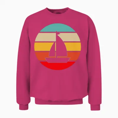 Sailing Retro Unisex Sweatshirt - Heliconia