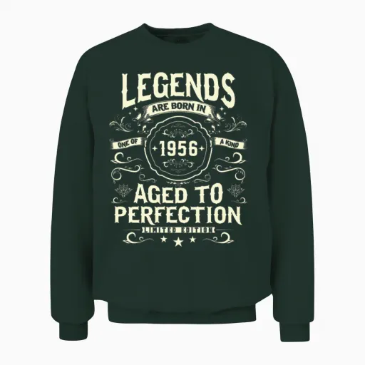 1956 Legends: Timeless Birthday Gift Unisex Sweatshirt in Forest