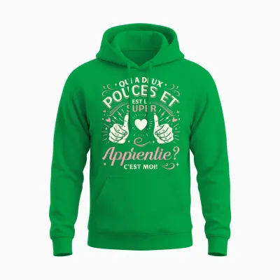 A Super Apprentice Gift for an Apprentice End of Internship T-Shirt, Black, S Unisex Hoodie - Irish Green
