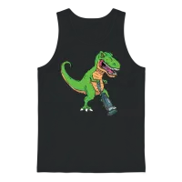Vacuum Cleaner T-Rex Unisex Tank Top - Black – 1