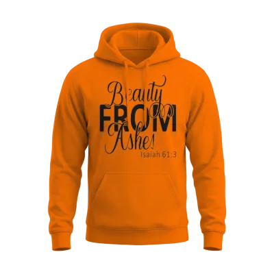 Beauty from Ashes Bright Unisex Hoodie - Safety Orange