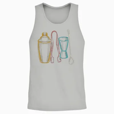 Bartender Mixologist Retro Unisex Tank Top - Ash