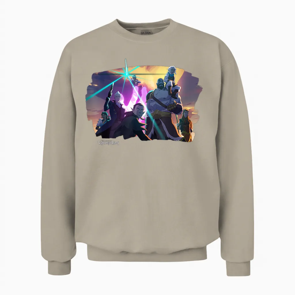 The Legend of Vox Machina β Character Pose T-Shirt, Black, S Unisex Sweatshirt in Sand
