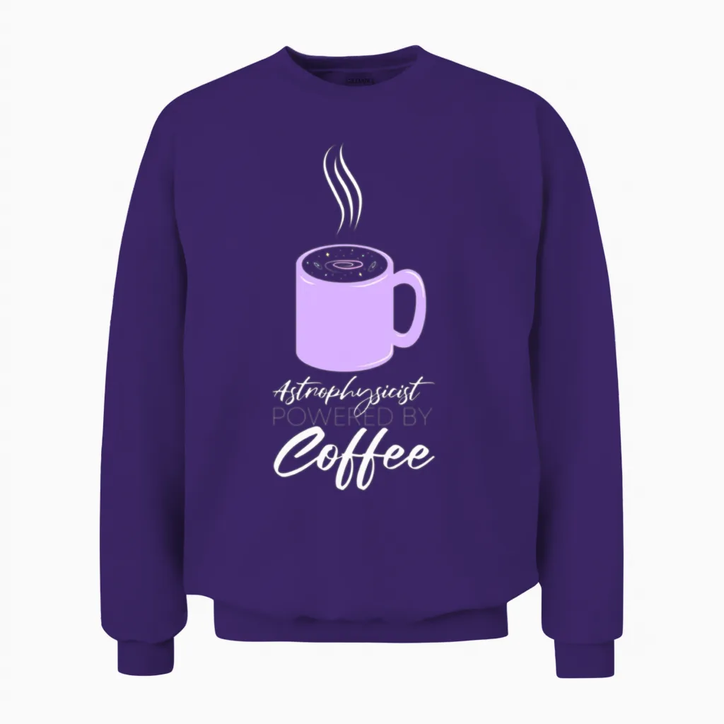 Astrophysics Funny Astrophysicist Unisex Sweatshirt in Purple