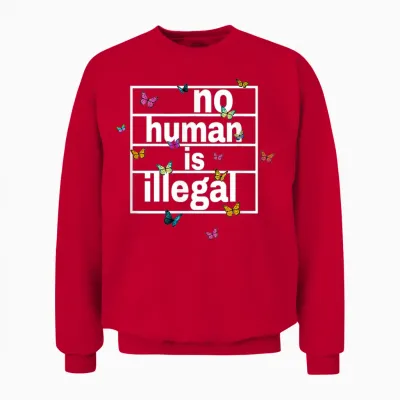 Kein Mensch Ist Illegal – Das Original Unisex Sweatshirt - Red
