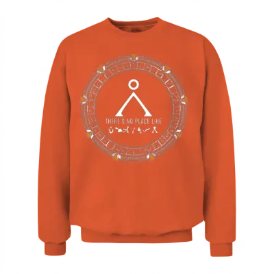 Stargate No Place Like Home Gate Adult Unisex Sweatshirt - Orange