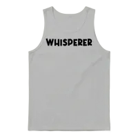 A Funny Whisperer Unisex Tank Top - Ash – 1