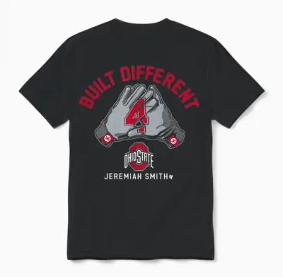 Jeremiah Smith - Built Different - Ohio State Football Unisex T-Shirt - Black