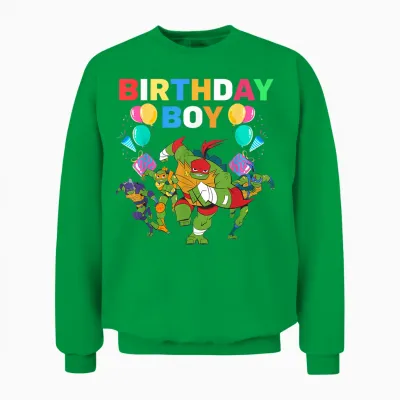 Teenage Mutant Ninja Turtles Birthday Boy Celebration Gift Unisex Sweatshirt - Irish Green