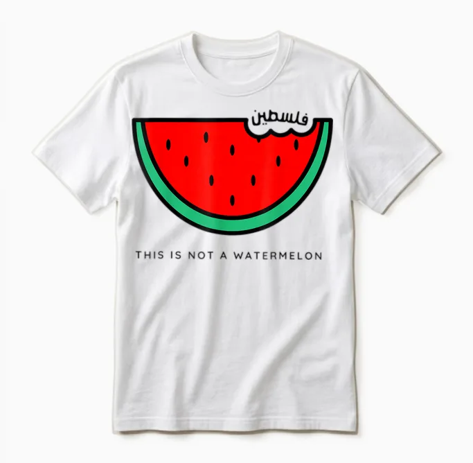 Kollektion 'this Is Not a Watermelon' Unisex T-Shirt in White